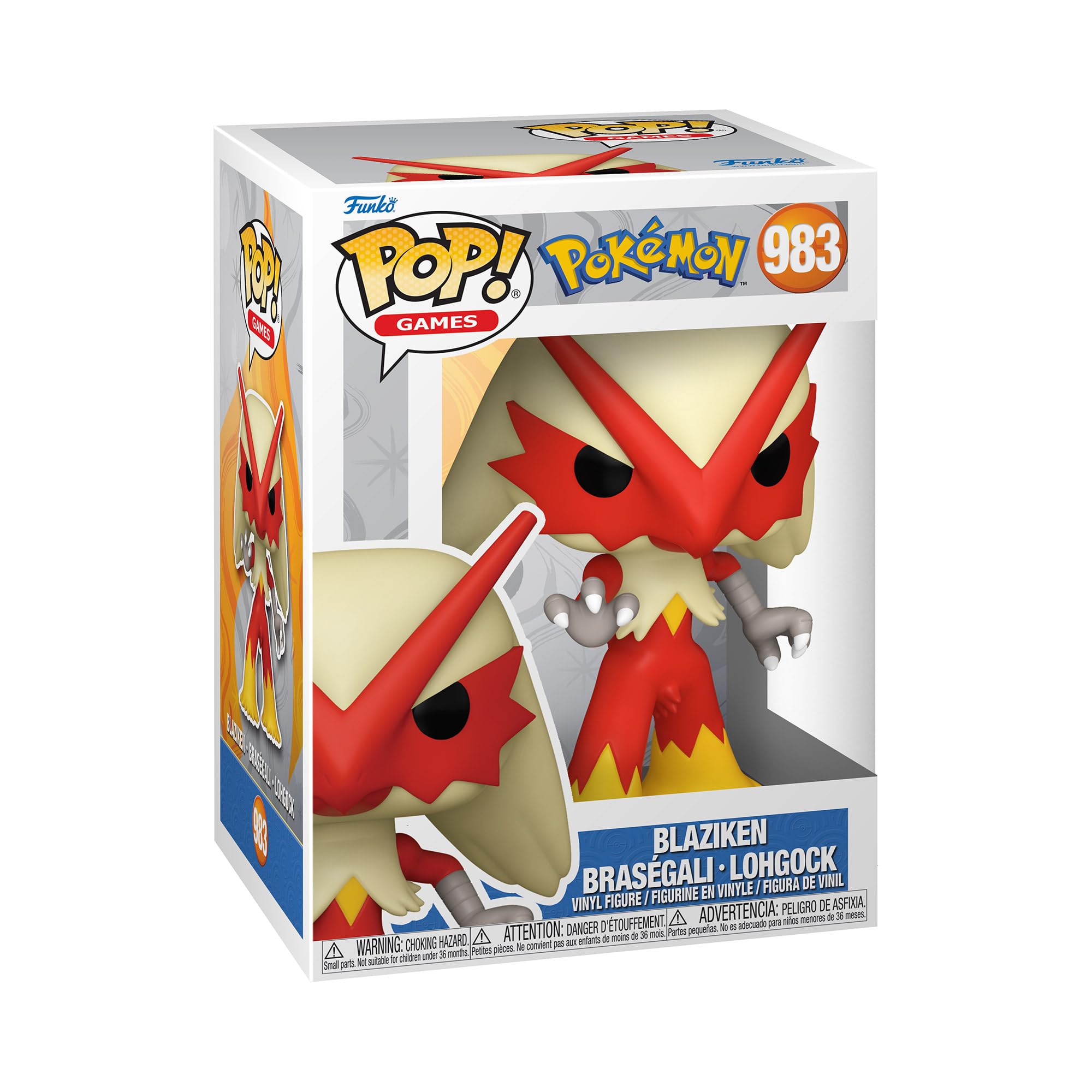Amazon.com: Funko Pop! Games: Pokemon - Blaziken - Braségali